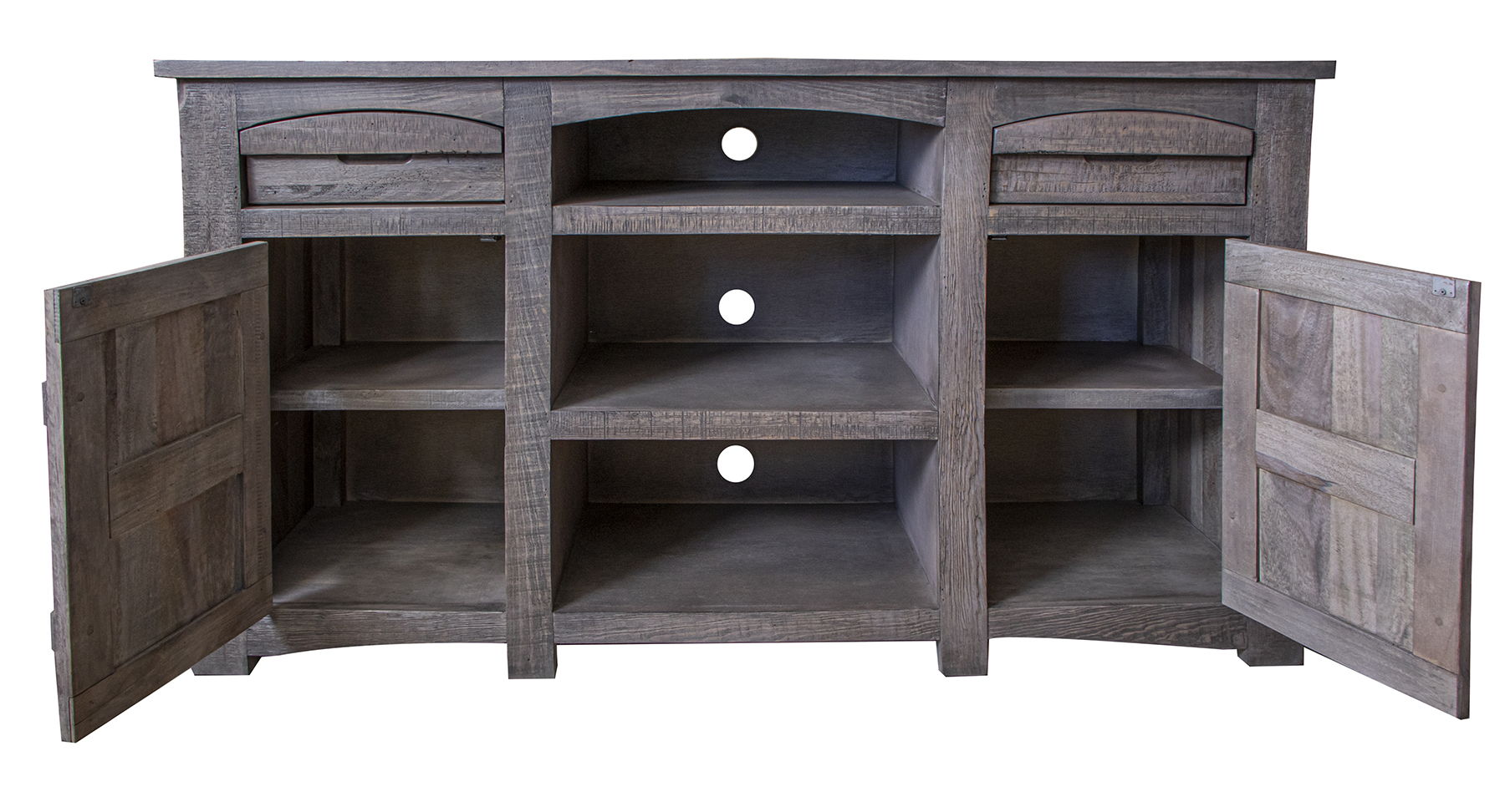 International Furniture Direct San Antonio - 60" TV Stand / Console - Dark Gray | Meri Furniture