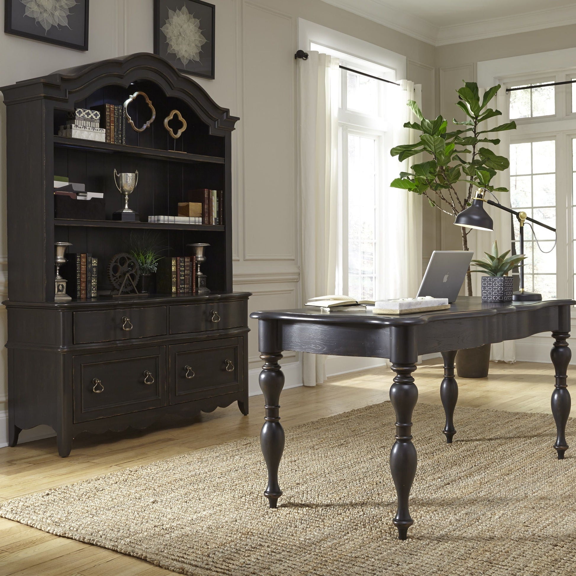 Liberty Furniture Chesapeake - Desk & Hutch Set | Meri Furniture