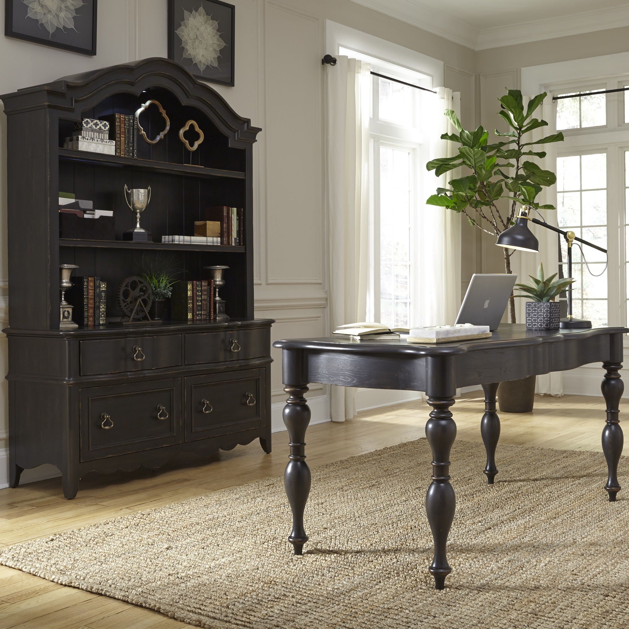 Liberty Furniture Chesapeake - Desk & Hutch Set | Meri Furniture