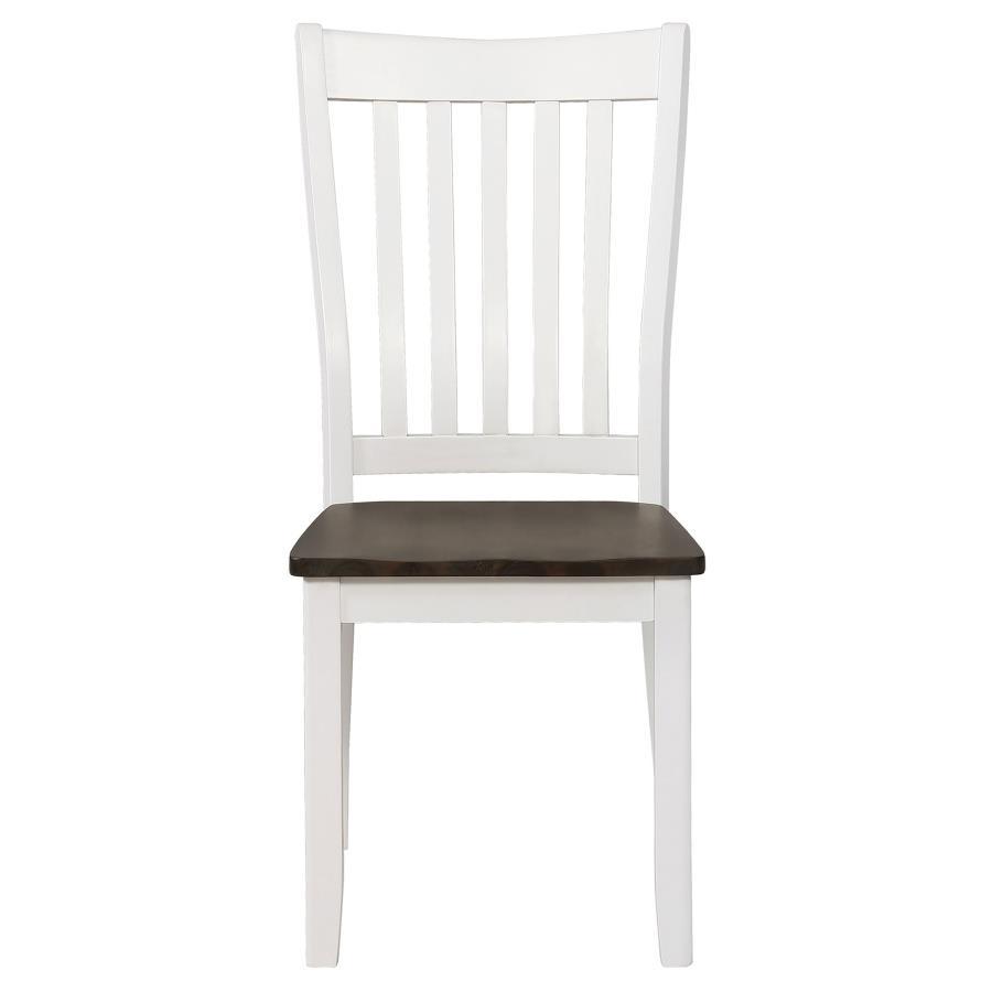 Coaster Fine Furniture Kingman - Wood Dining Side Chair (Set of 2) - Distressed White | Meri Furniture