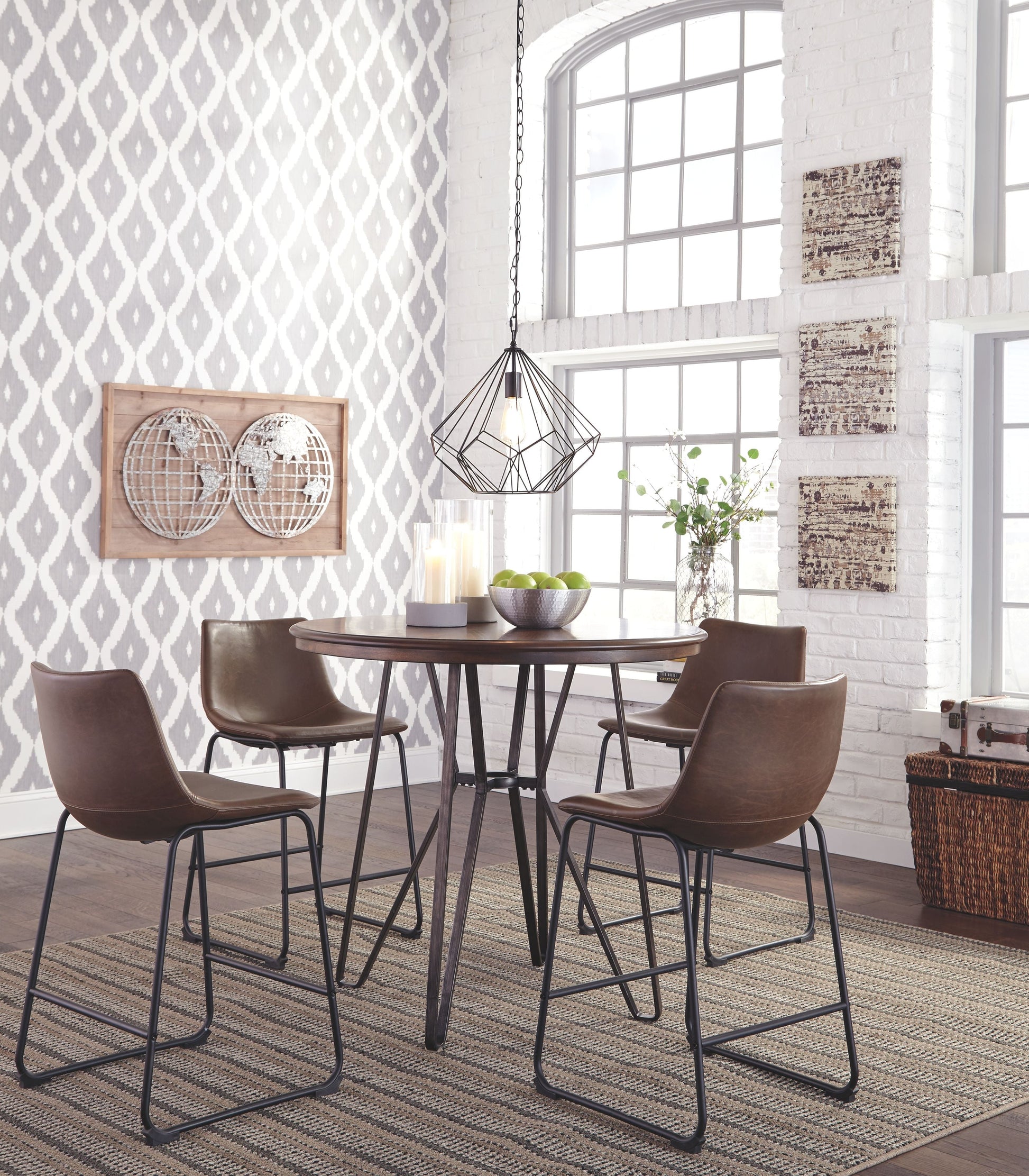 Signature Design by Ashley® Centiar - Upholstered Barstool (Set of 2) | Meri Furniture