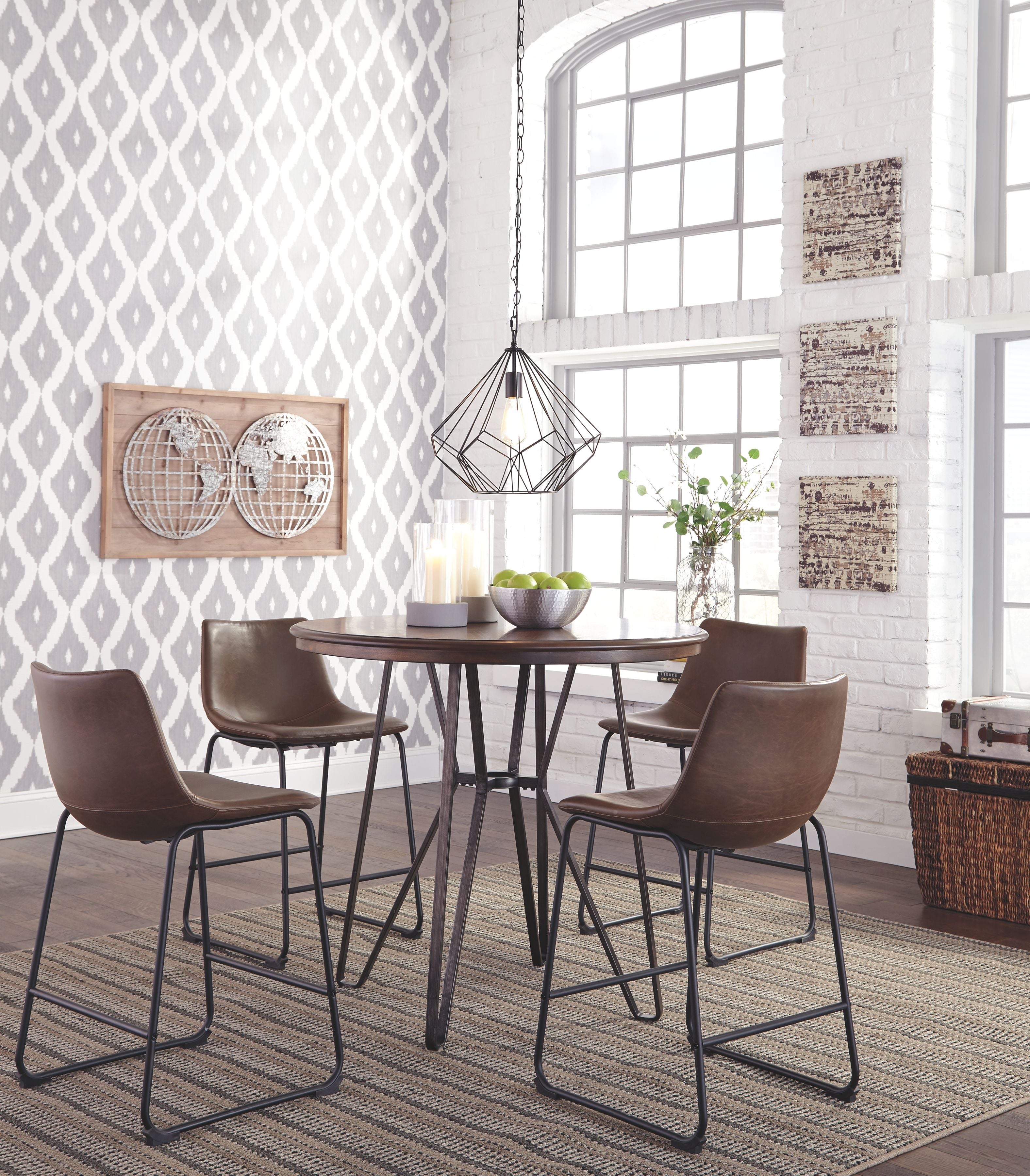 Signature Design by Ashley® Centiar - Upholstered Barstool (Set of 2) | Meri Furniture