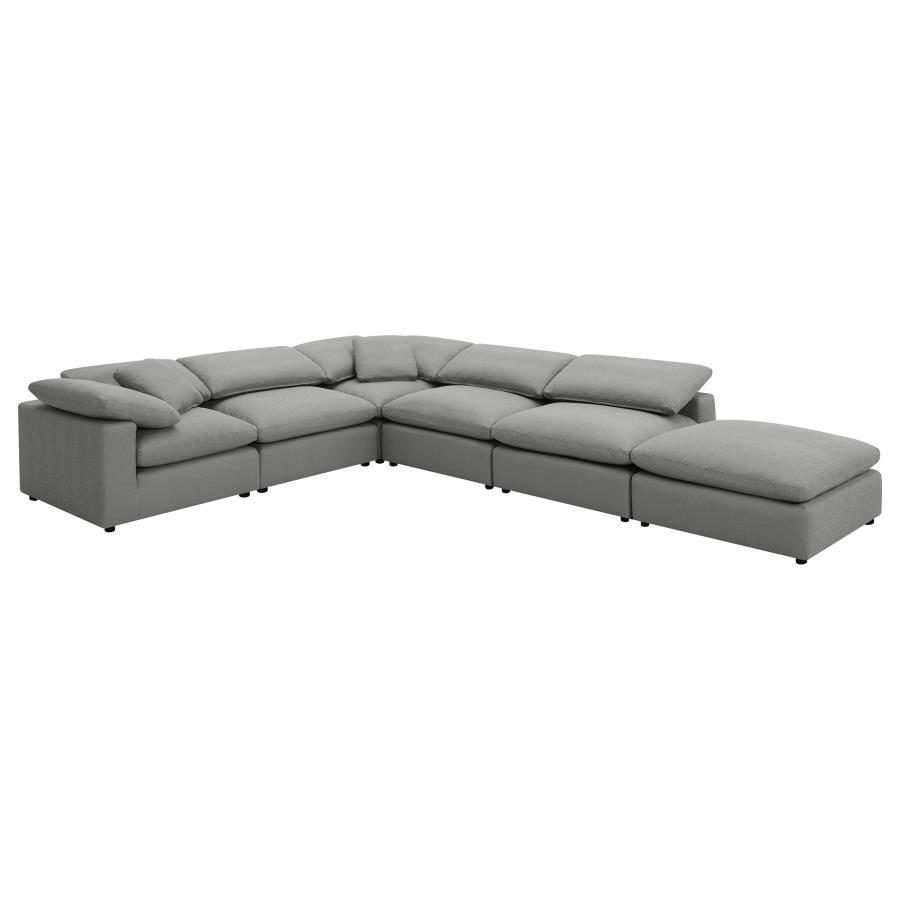 Coaster Fine Furniture Raleigh - Boucle Upholstered Modular Sectional | Meri Furniture
