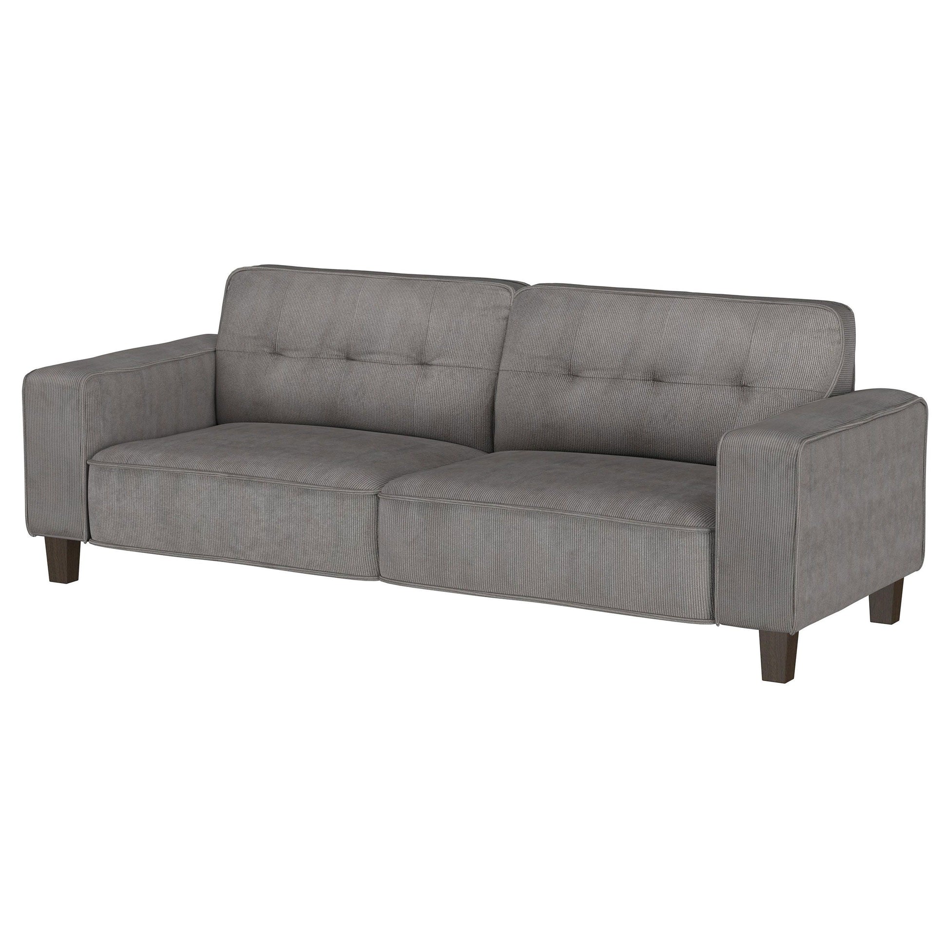 Coaster Fine Furniture Deerhurst - Upholstered Track Arm Tufted Sofa - Charcoal | Meri Furniture