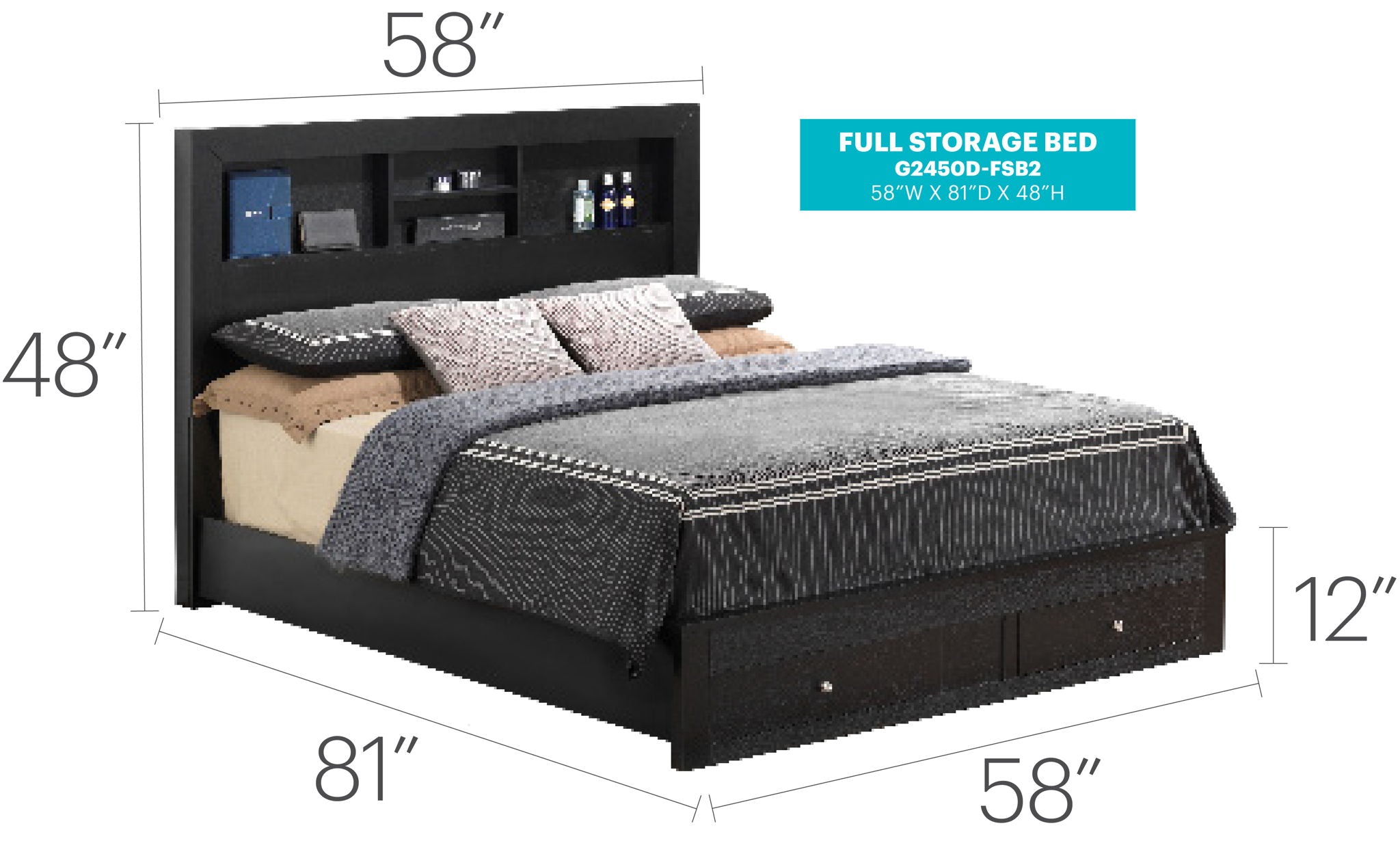 Stylish Storage Bed For Modern Spaces
