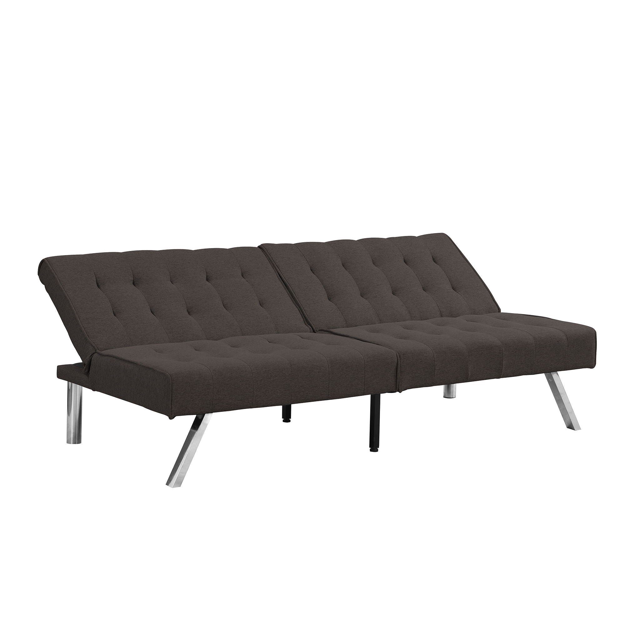 Modern Sofa Bed With Wood Frame And Stainless Legs