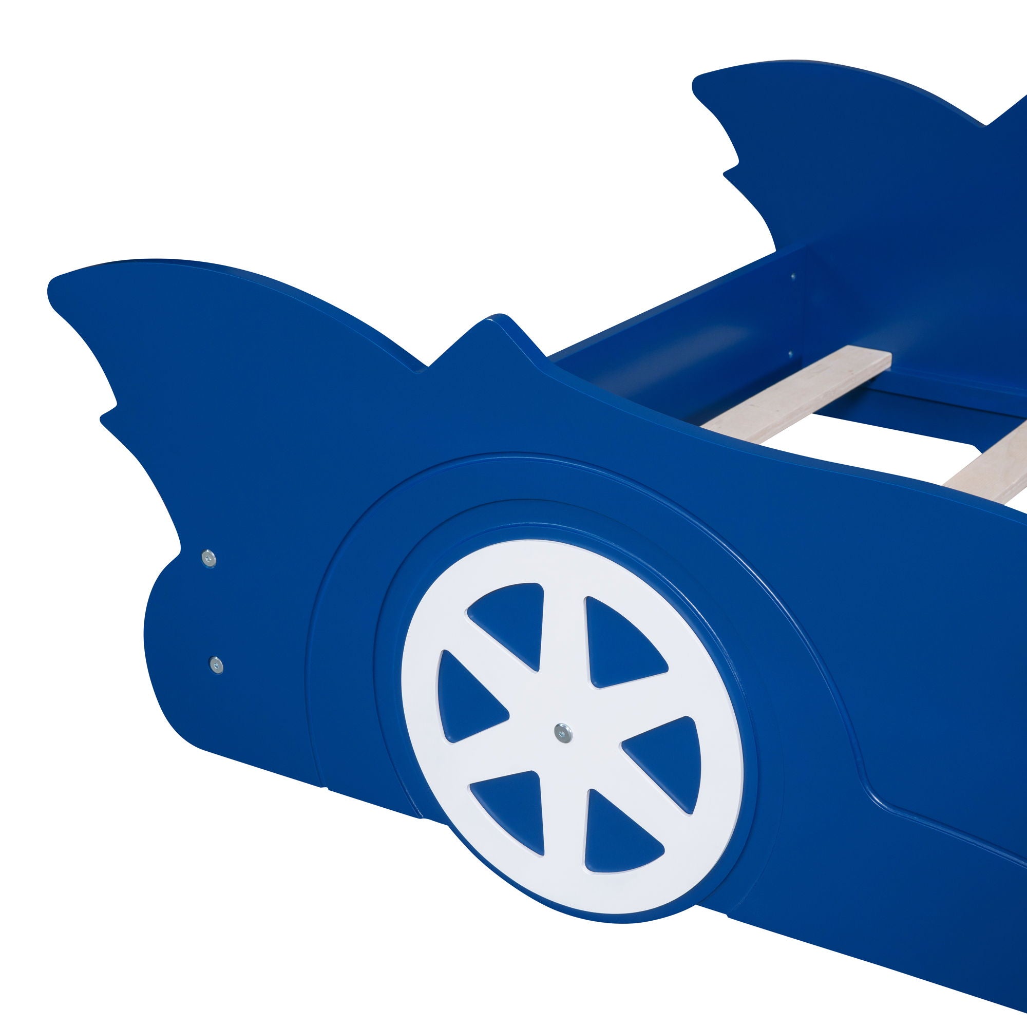 Race Car Shaped Platform Bed & Wheels