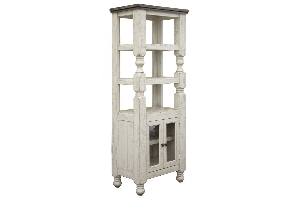 International Furniture Direct Stone - Pier - Antiqued Ivory / Weathered Gray | Meri Furniture