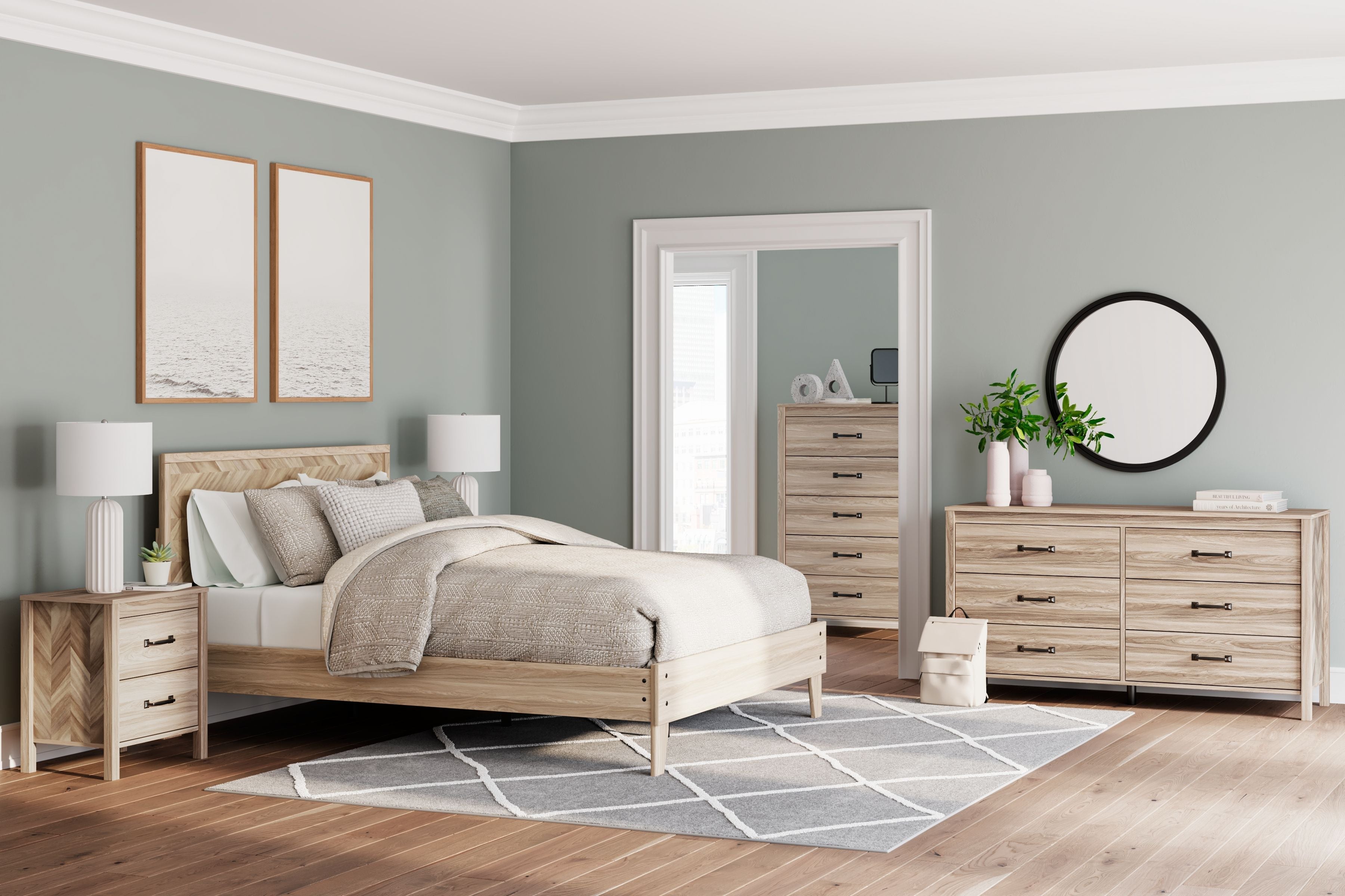 Signature Design by Ashley® Battelle - Platform Bedroom Set | Meri Furniture