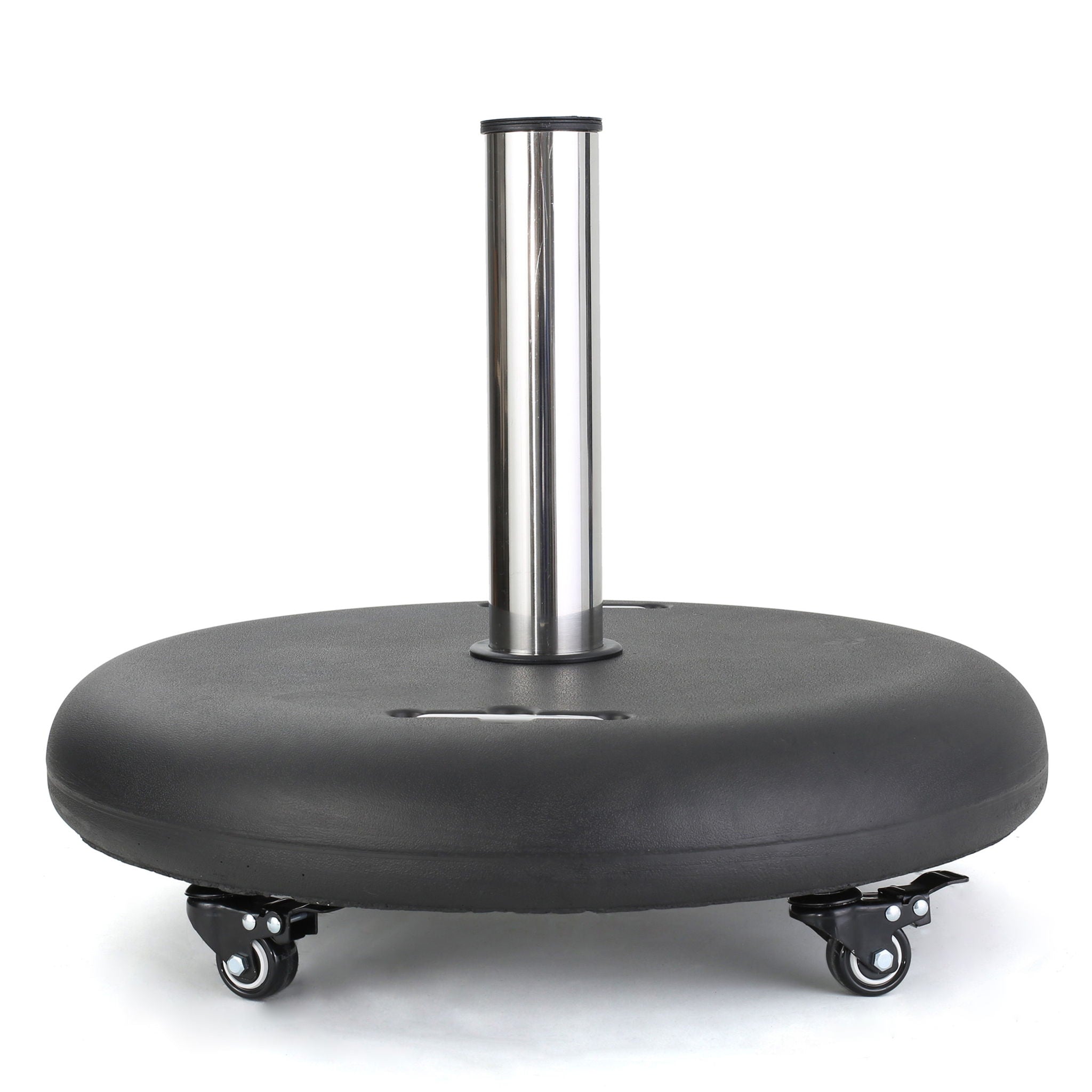 Wheelie - Round Umbrella Base With Stainless Steel Holder