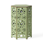 Galore - Side Table With Sunburst Cut Out Design