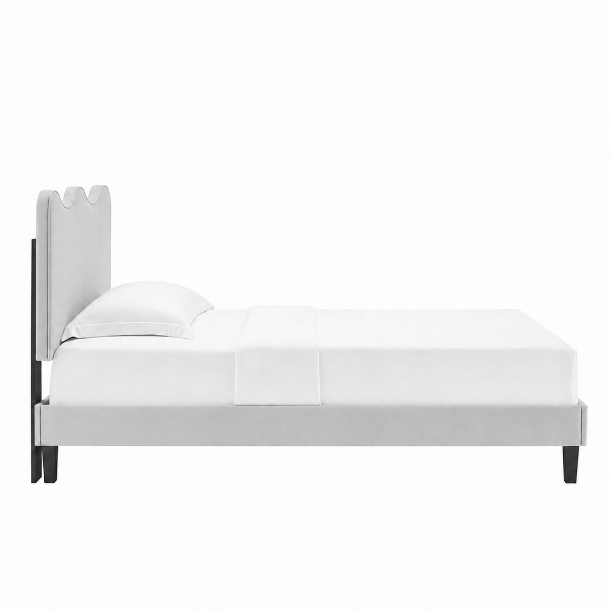 Current Performance Velvet Twin Platform Bed by Modway