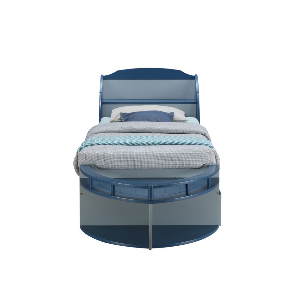 ACME Neptune II - Twin Bed - Gray & Navy | Meri Furniture
