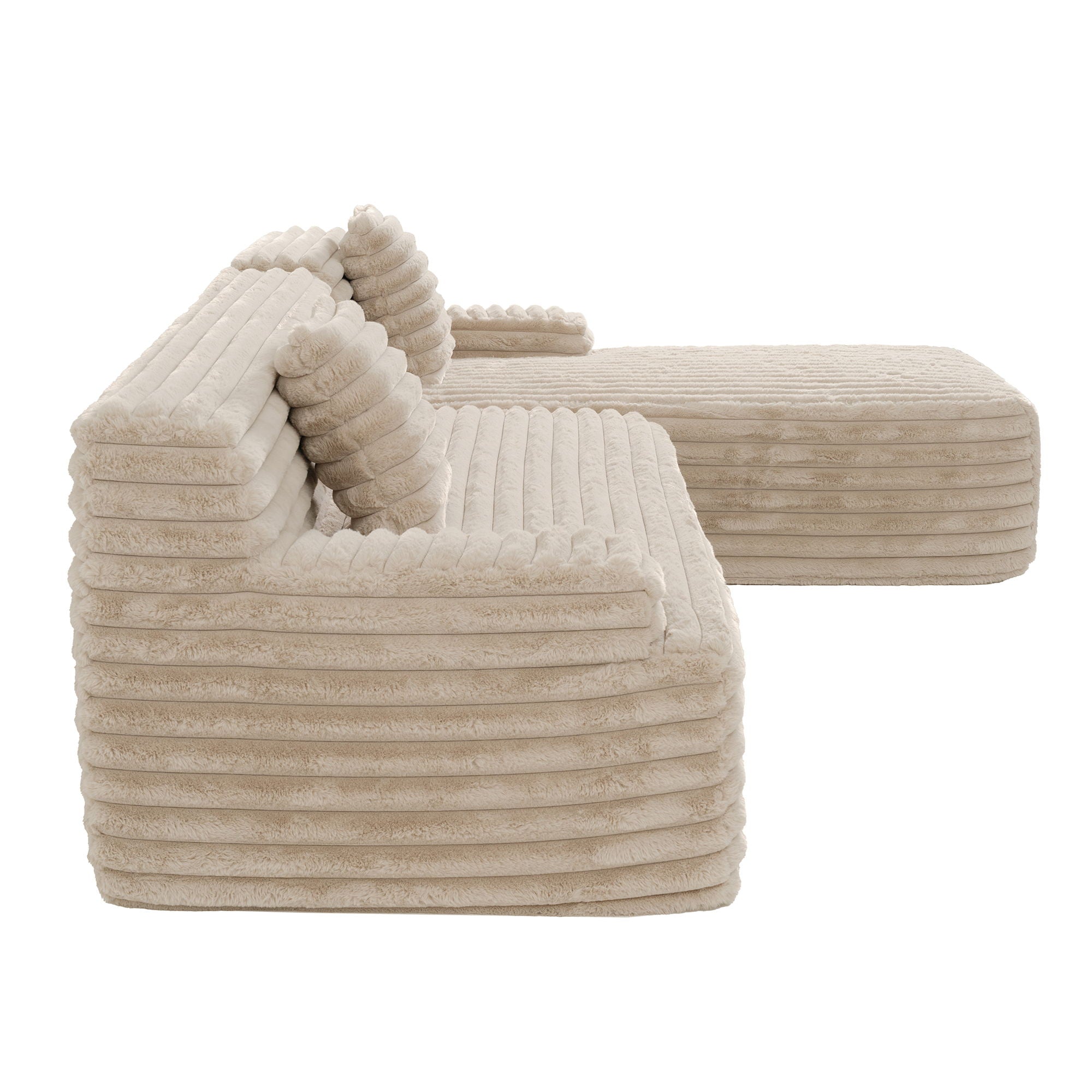 Cloud Sectional Sofa Upholstered Couch Free Combined Sofa