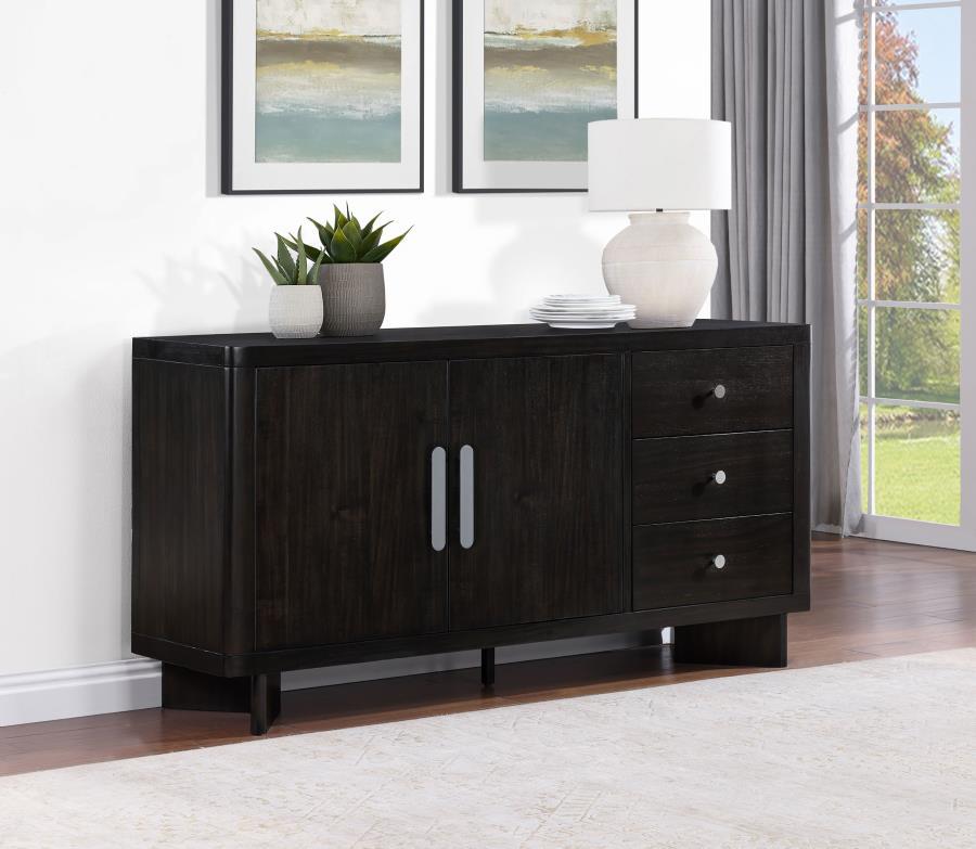 Coaster Fine Furniture Hathaway - 3-Drawer Sideboard Buffet Cabinet - Acacia Brown | Meri Furniture