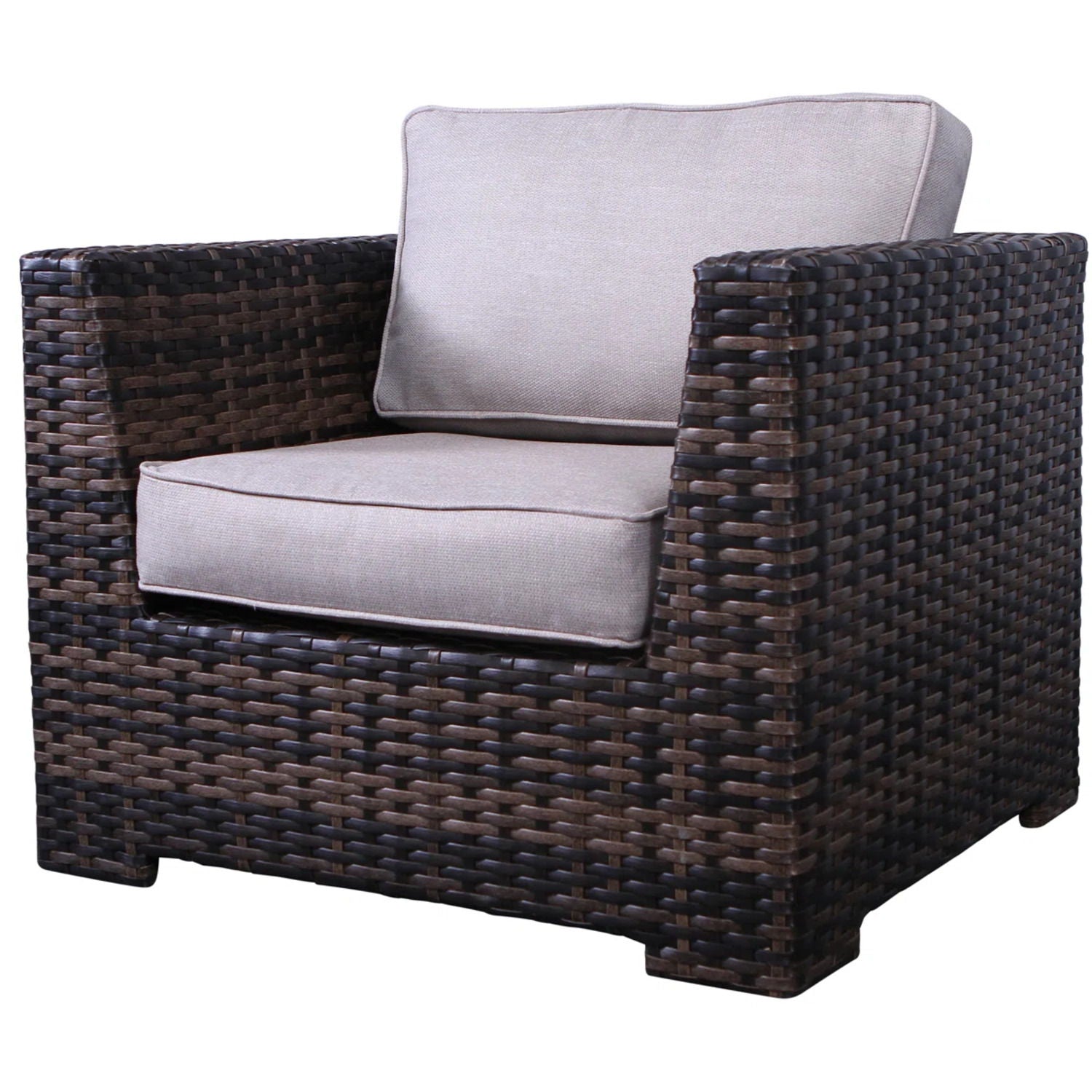 Outdoor Patio Chair Set For Patio With Foam Cushions