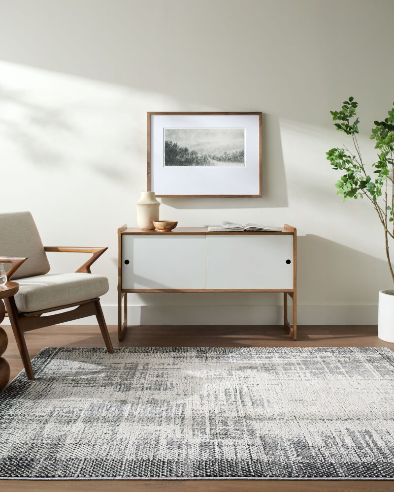 Siyah Machine Woven Rug