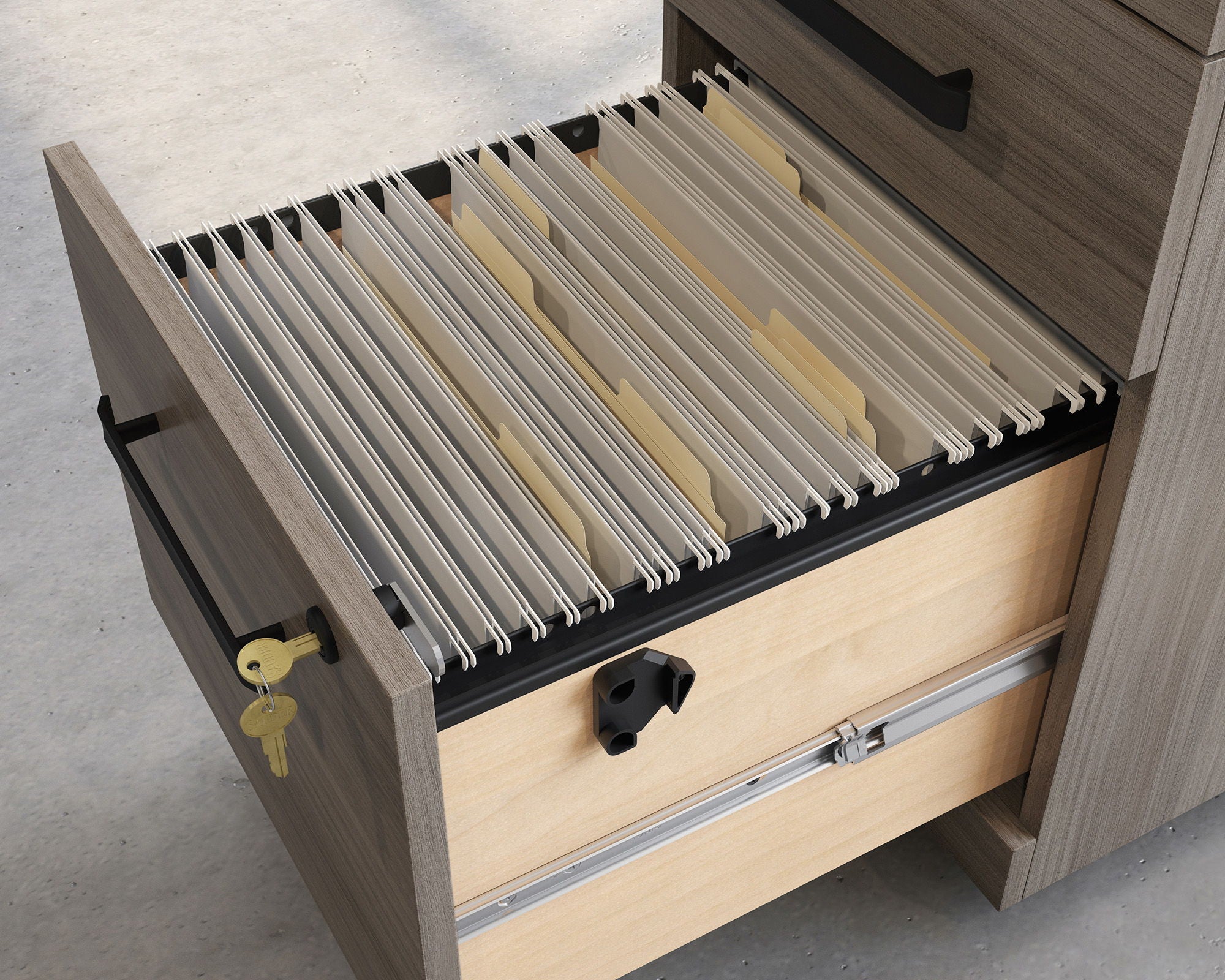 Commercial 3-Drawer Pedestal File Cabinet