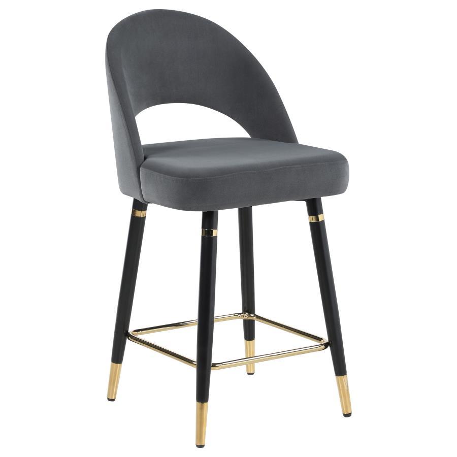 Coaster Fine Furniture Lindsey - Velvet Upholstered Counter Chair (Set of 2) | Meri Furniture