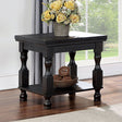 Furniture of America Calandra - End Table - Antique Black | Meri Furniture