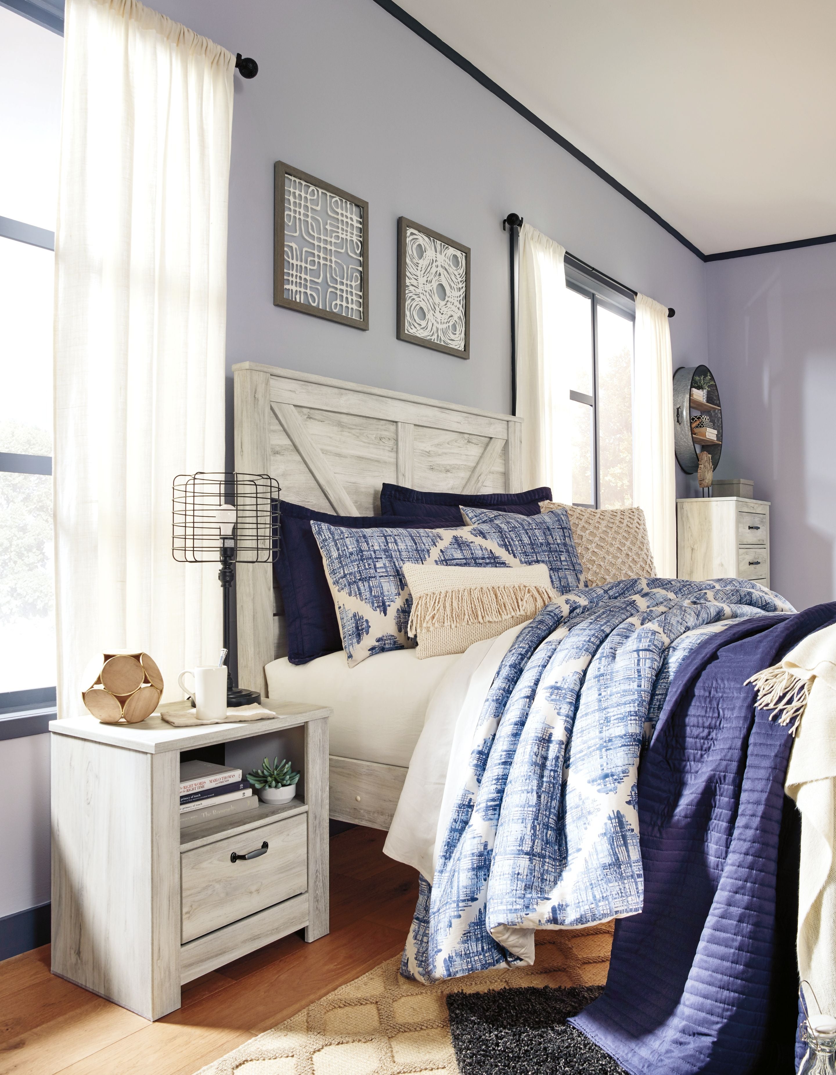 Signature Design by Ashley® Bellaby - Crossbuck Panel Bed | Meri Furniture