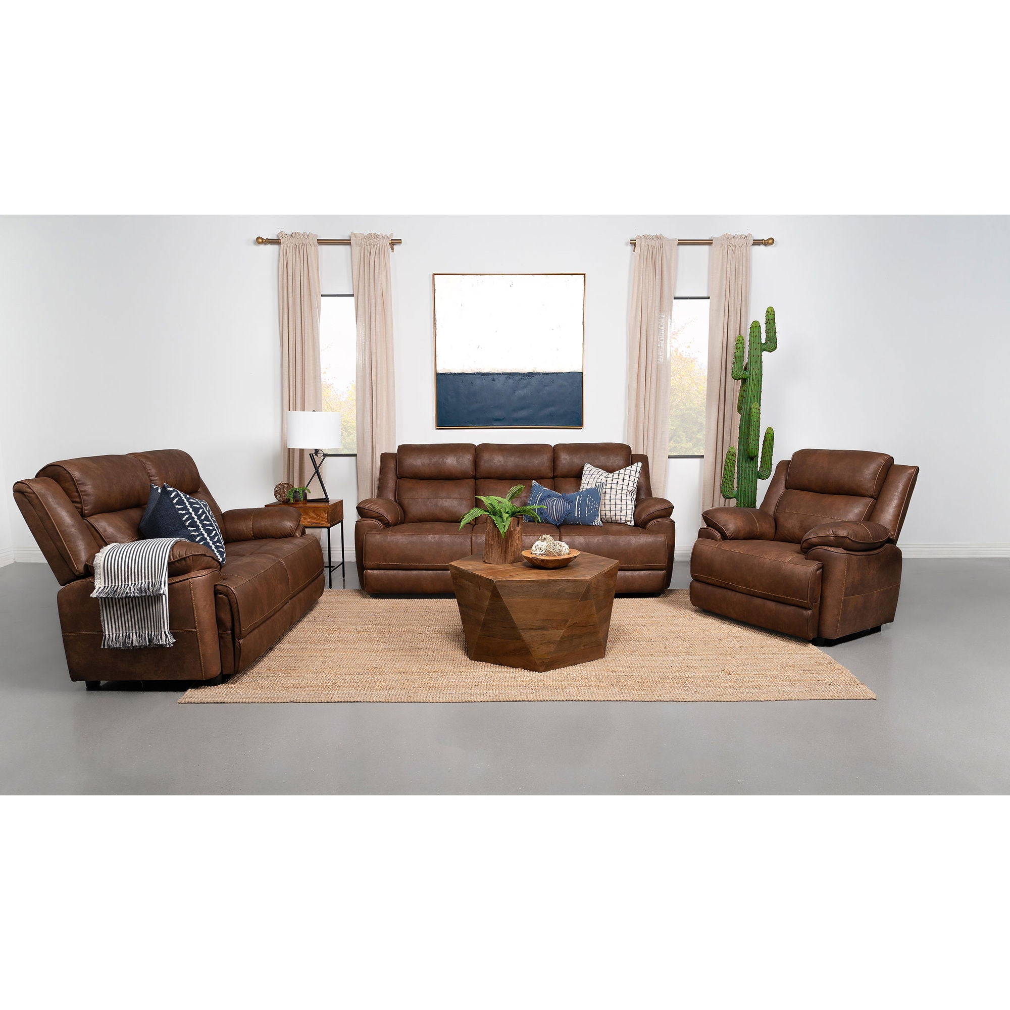 Worthington - Padded Arm Accent Chair - Dark Brown