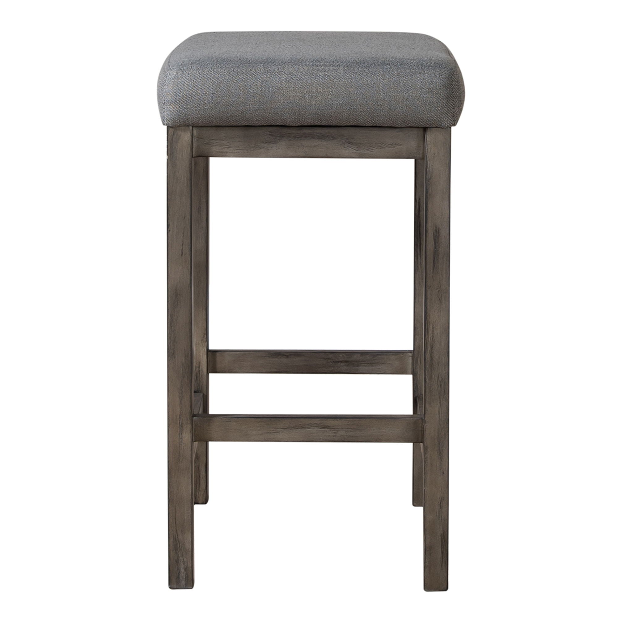 Liberty Furniture Hayden Way - Upholstered Console Stool - Washed Gray | Meri Furniture