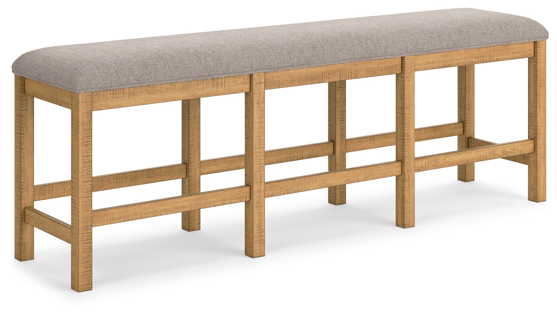 Signature Design by Ashley® Havonplane - Brown - XL Counter Height Upholstered Dining Bench | Meri Furniture
