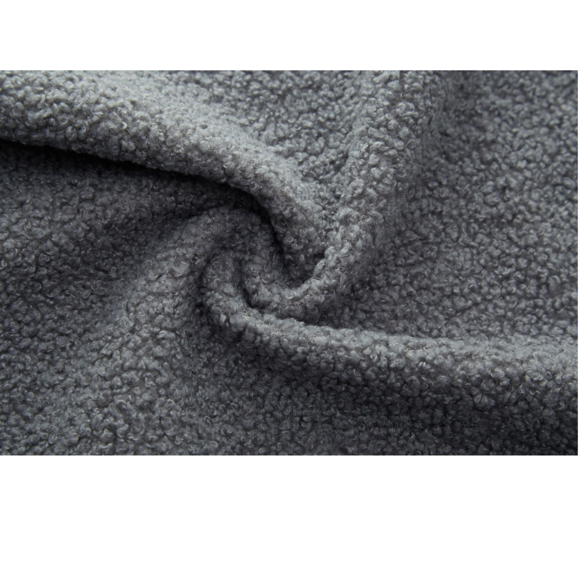 Modern Floor Sofa, With 2 Pillows, Convertible Teddy Fabric Foam Filled Bed