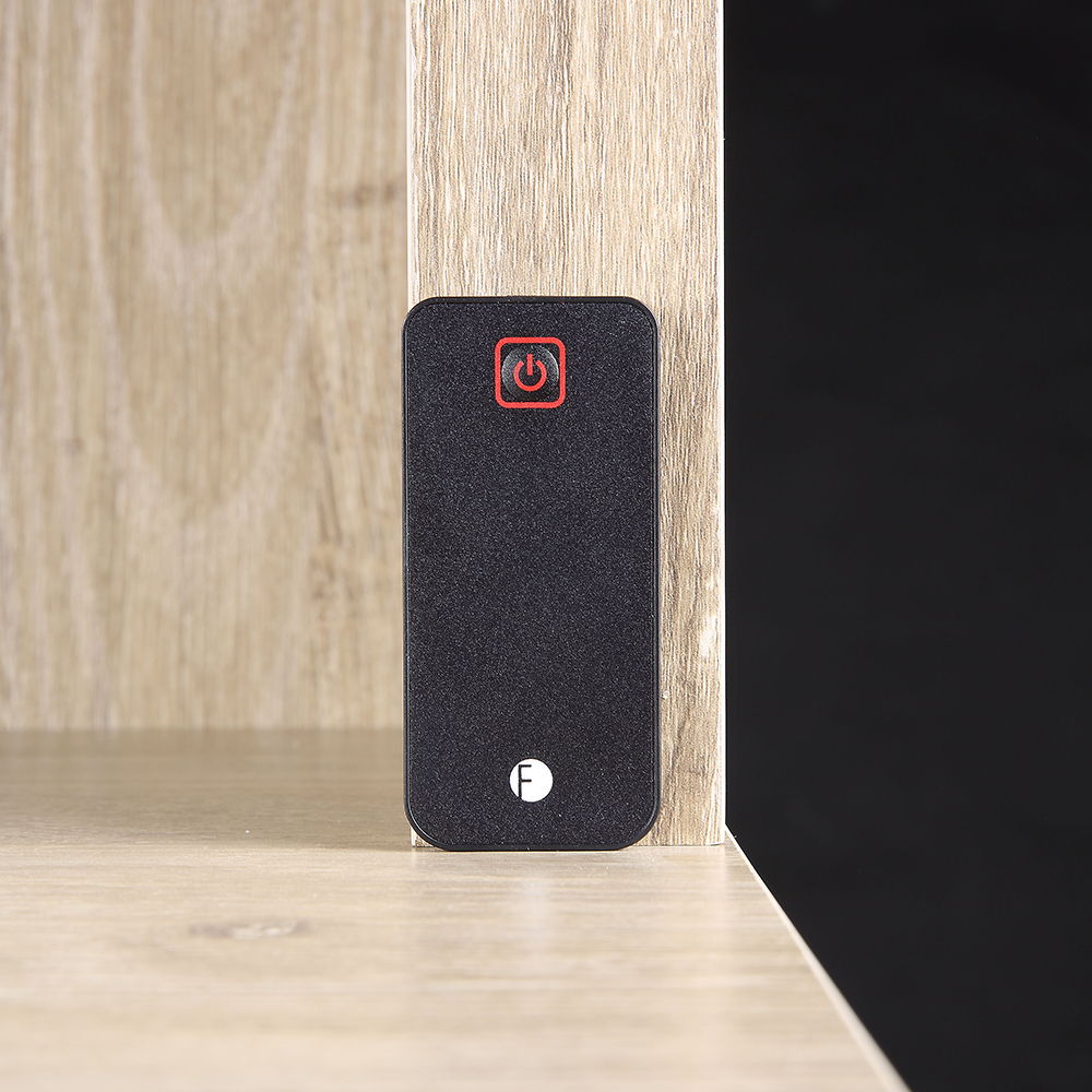 Noralie - 29" Fireplace - Mirrored & Faux Diamonds