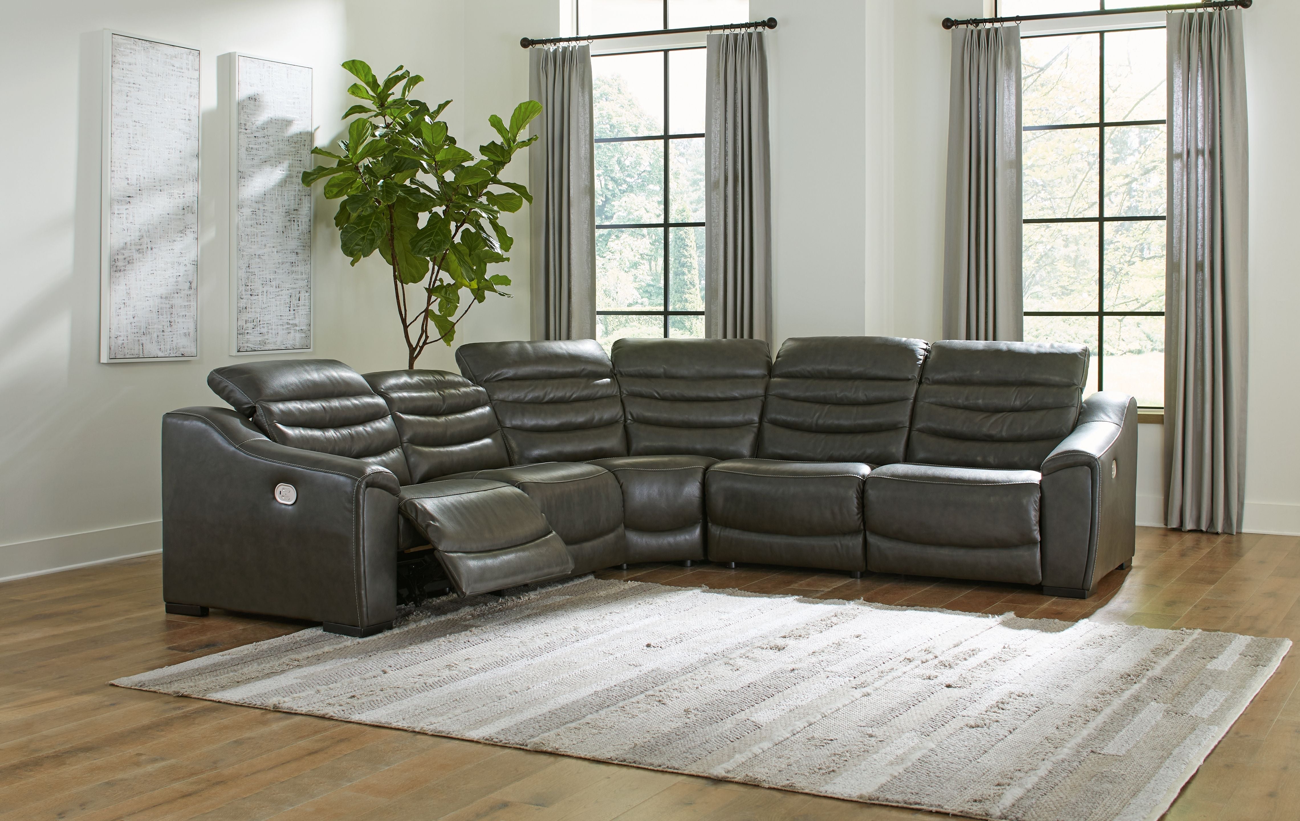 Signature Design by Ashley® Center Line - Power Recliner Sectional | Meri Furniture