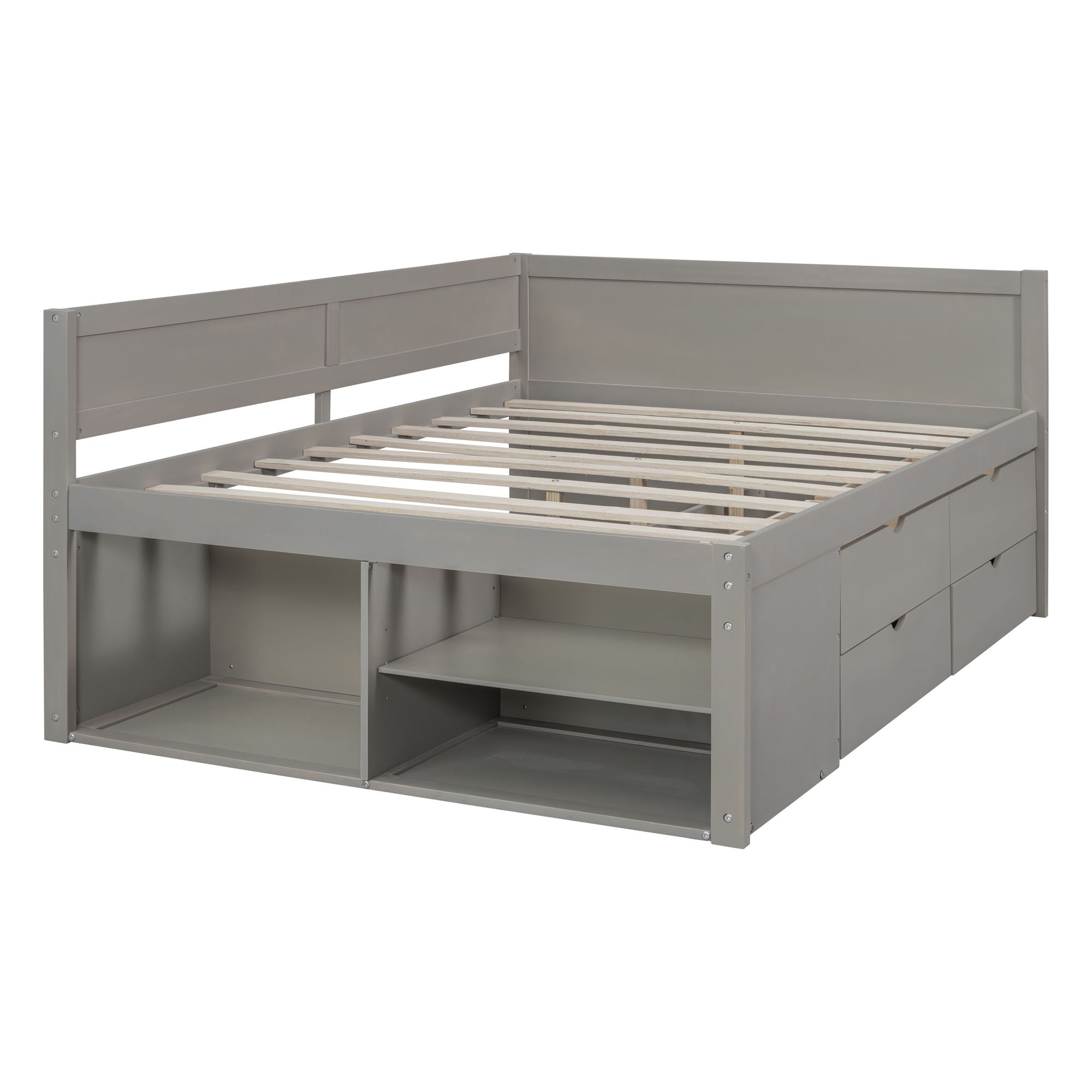 Daybed With Drawers And Shelves