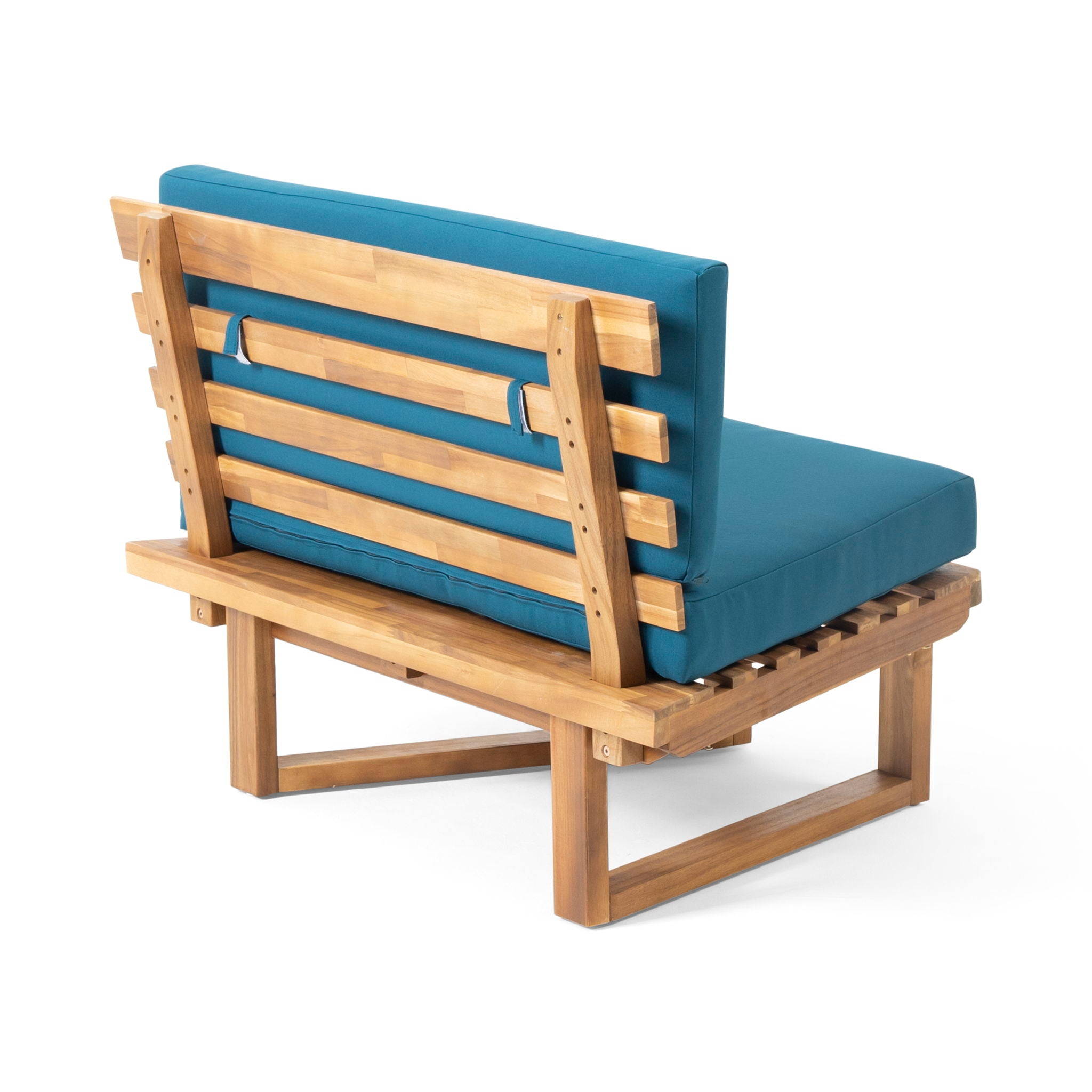 Mirabelle - Corner Chair, Coffee Table - Teal