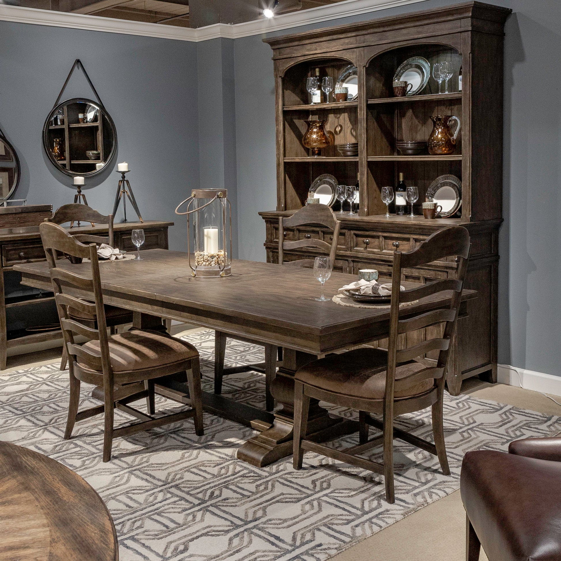Liberty Furniture Paradise Valley - Trestle Table Set | Meri Furniture
