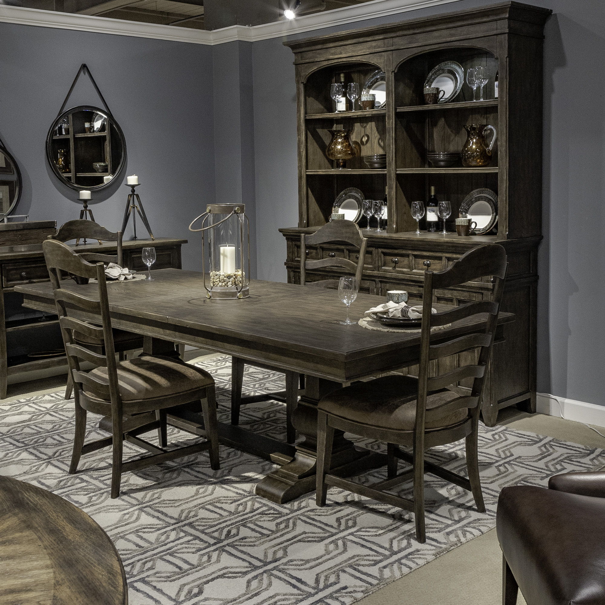Liberty Furniture Paradise Valley - Trestle Table Set | Meri Furniture