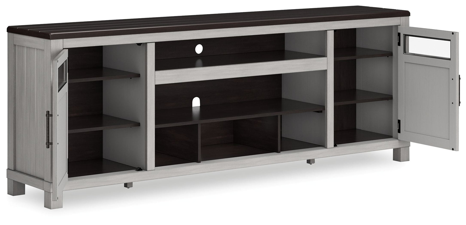 Signature Design by Ashley® Darborn - Gray / Brown - XL TV Stand W/Fireplace Option | Meri Furniture