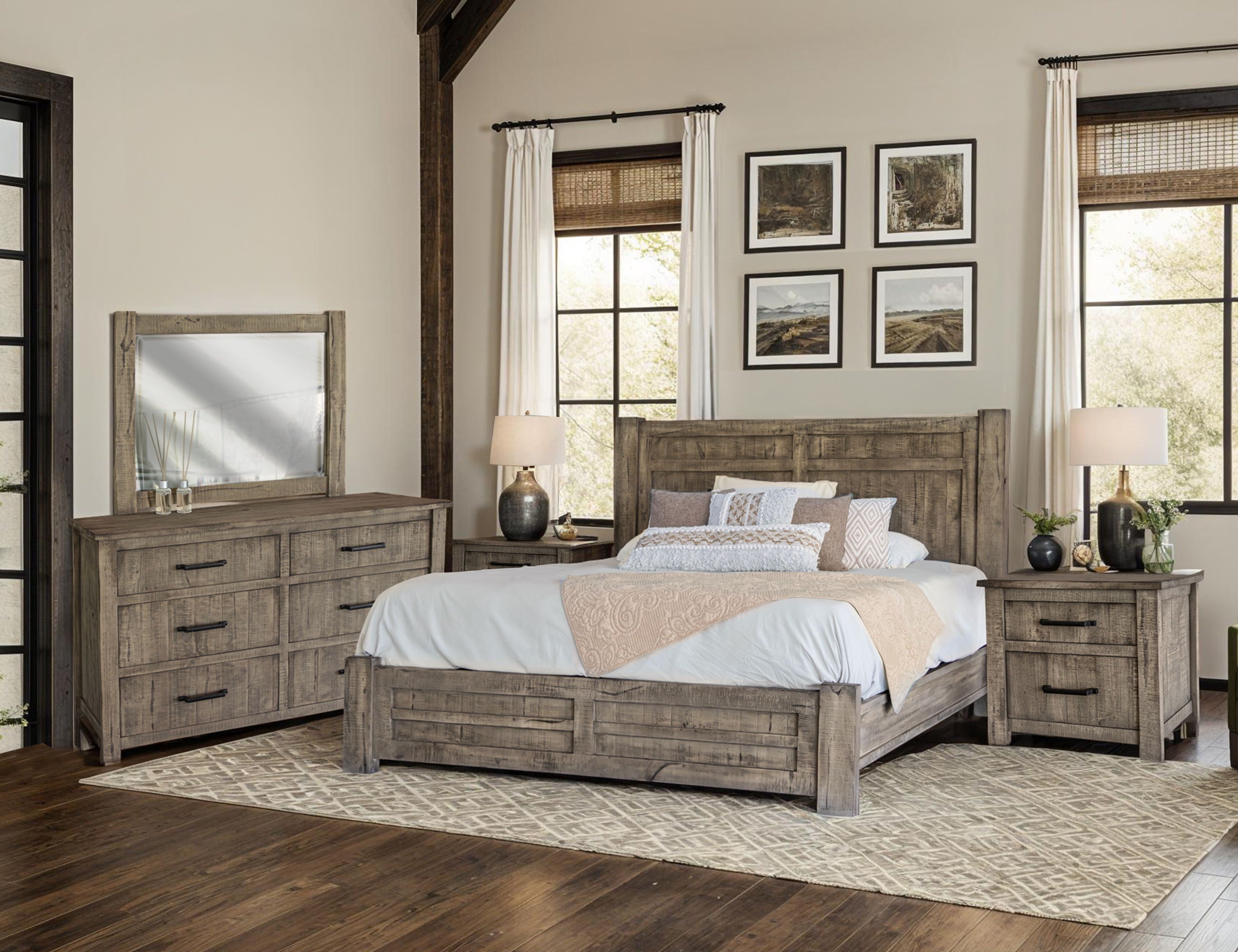 International Furniture Direct Cozumel - Dresser - Ligh Brown | Meri Furniture