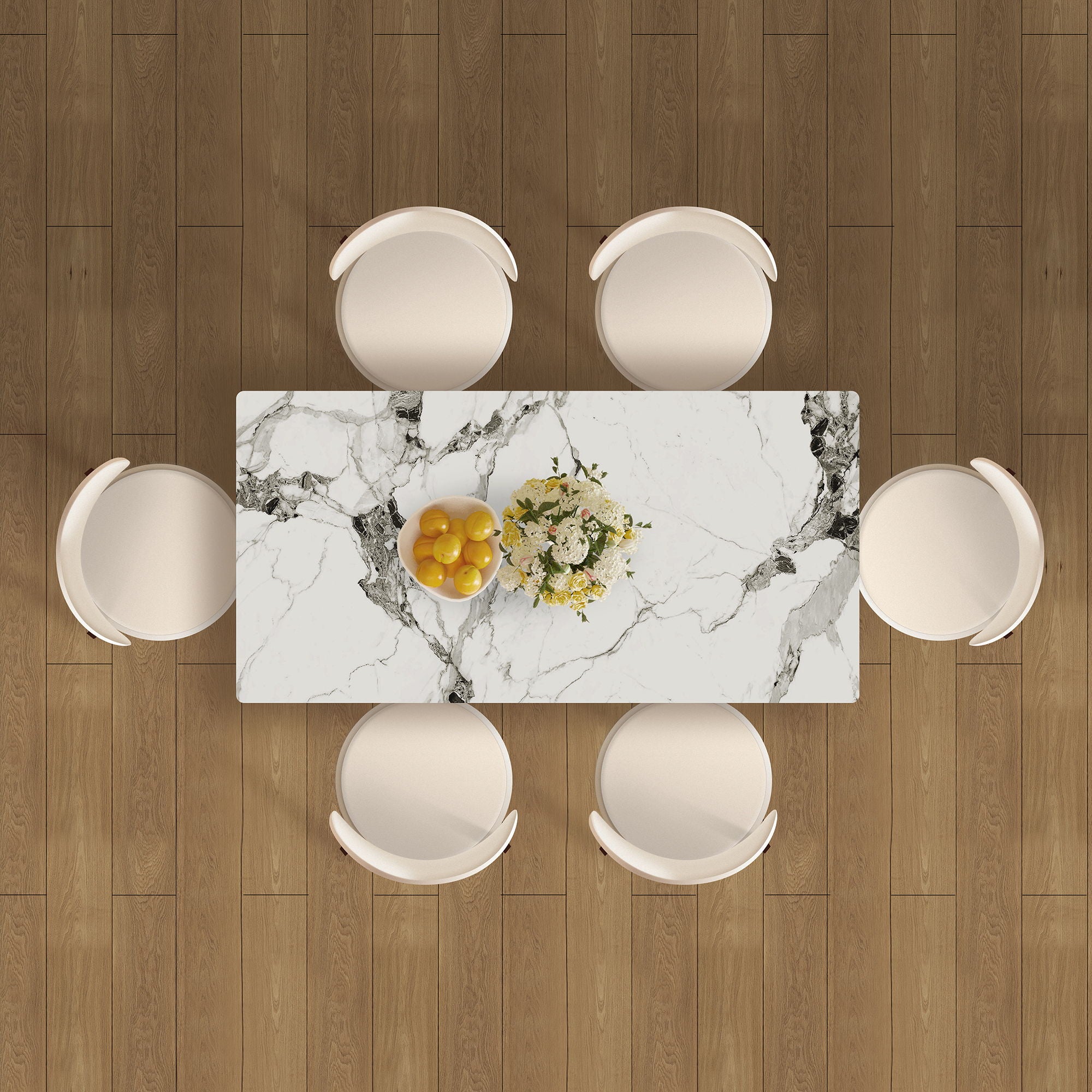 Dining Table Set With Storage, Includes Chairs For Kitchen