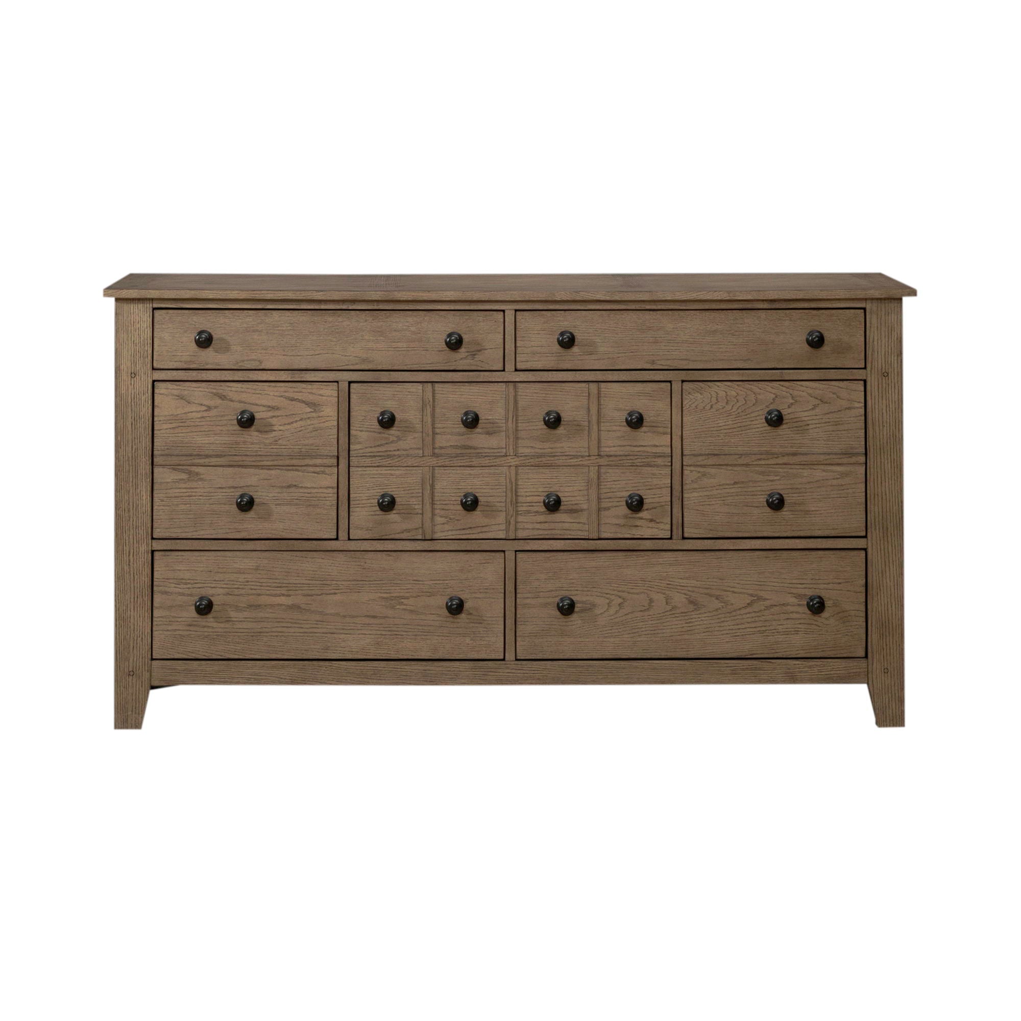 Liberty Furniture Grandpas Cabin - 7 Drawers Dresser - Light Brown | Meri Furniture