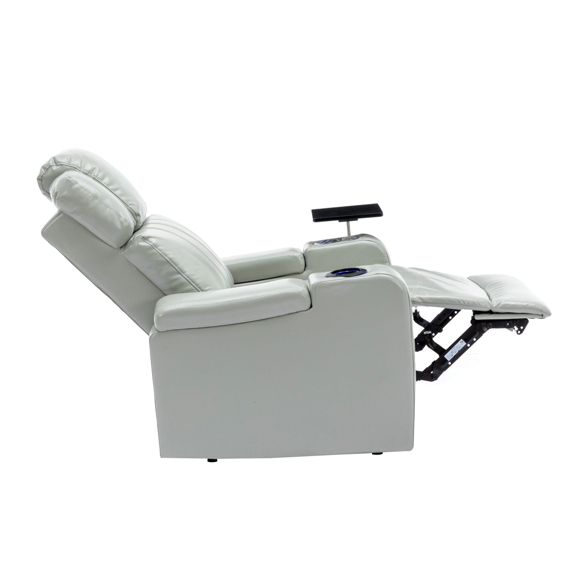 Power Recliner Theater Chair With Cooling Cup Holder, Bluetooth Speaker, LED Lights, USB Ports