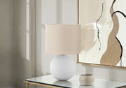 Contemporary Lighting, Table Lamp, Resin, Ceramic - Cream