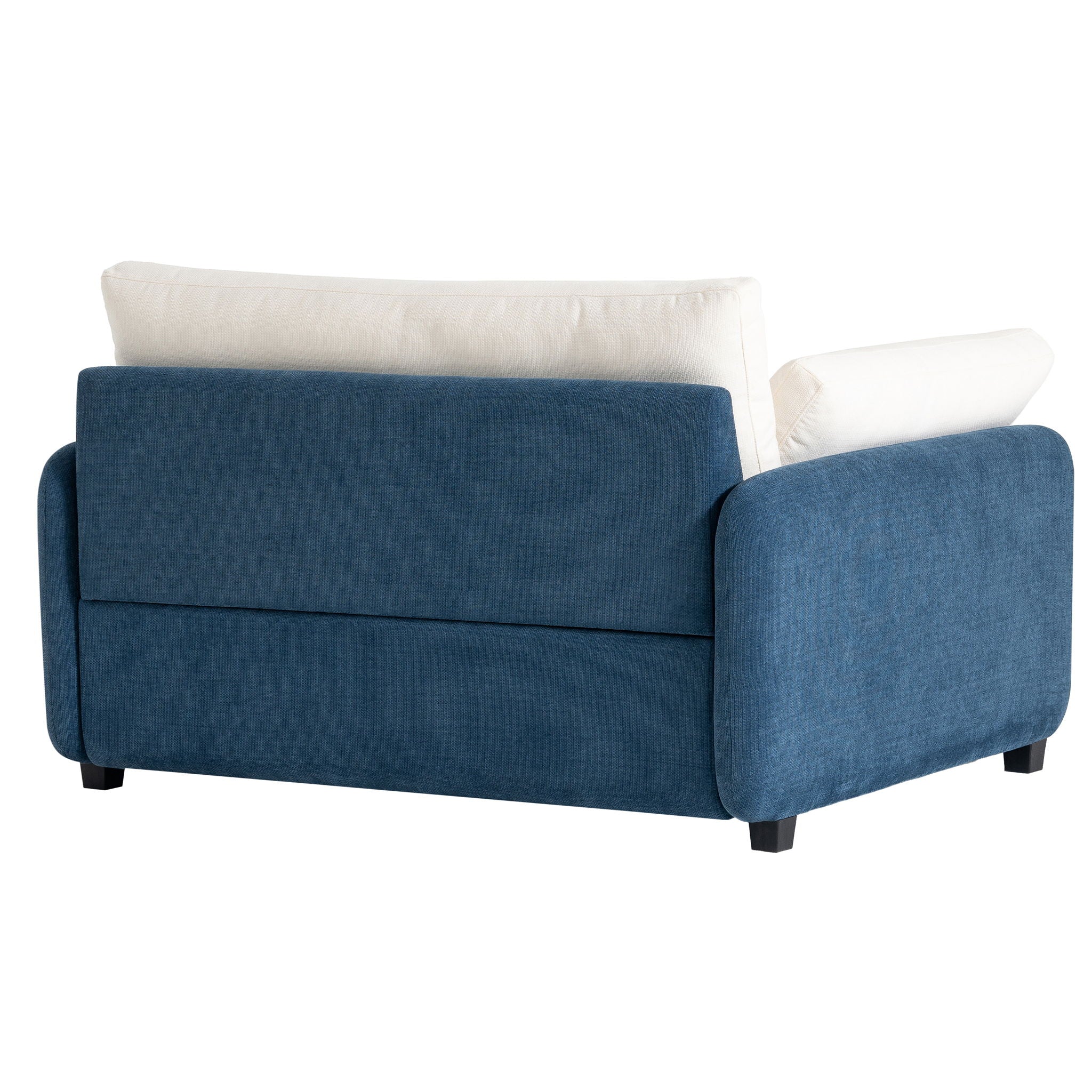 Oversized Single Sofa Chair Wide And Deep Seat, Modern Upholstered Comfy Blocking Couch Lounge With Pillows