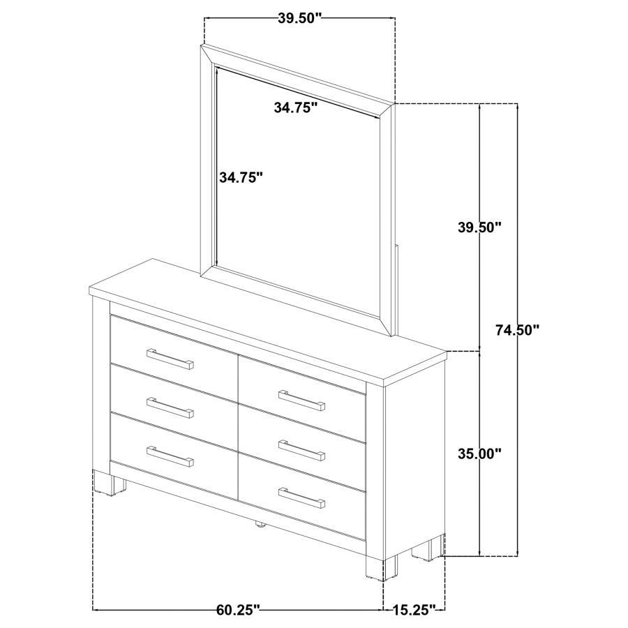 Oakglen - 6-Drawer Bedroom Dresser