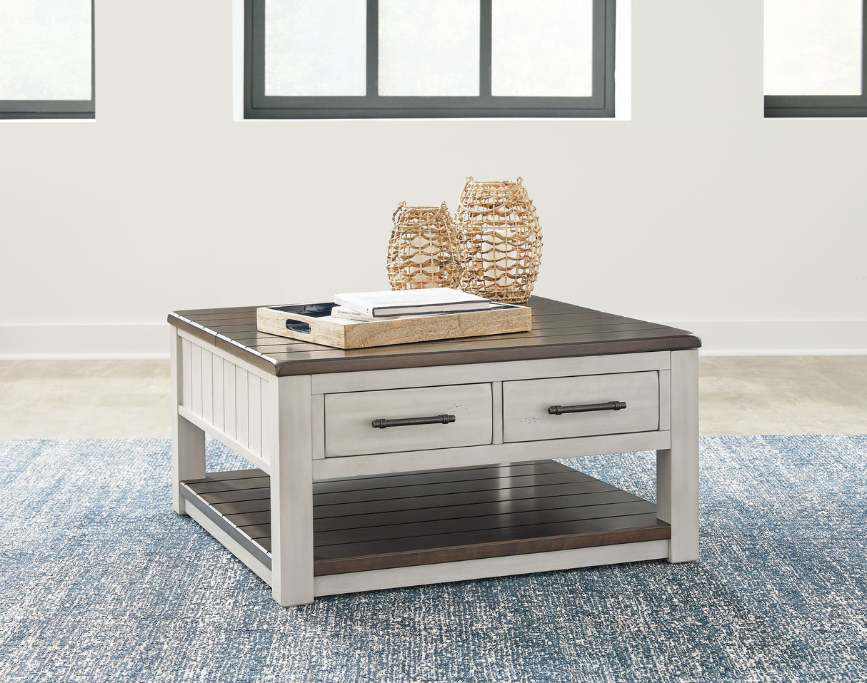 Signature Design by Ashley® Darborn - Gray / Brown - Lift Top Cocktail Table | Meri Furniture