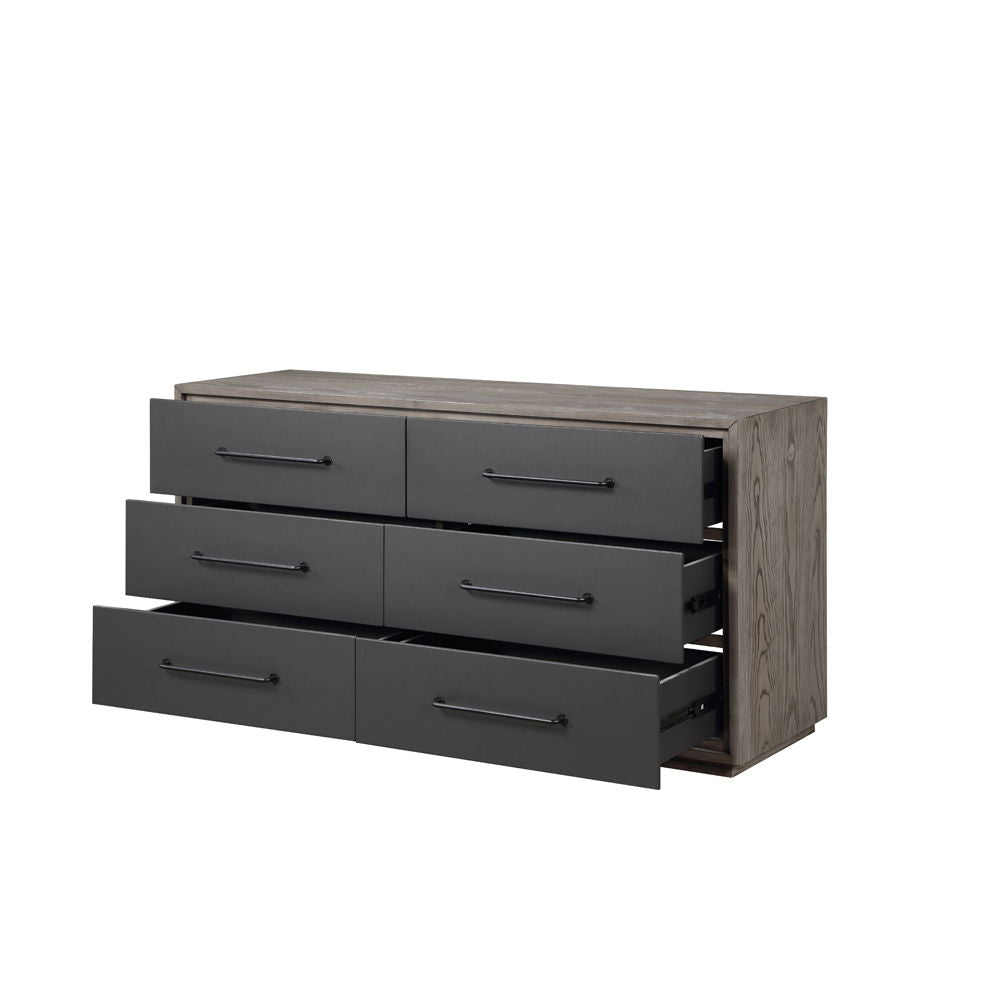 ACME Estevon - Dresser - Gray Oak Finish | Meri Furniture