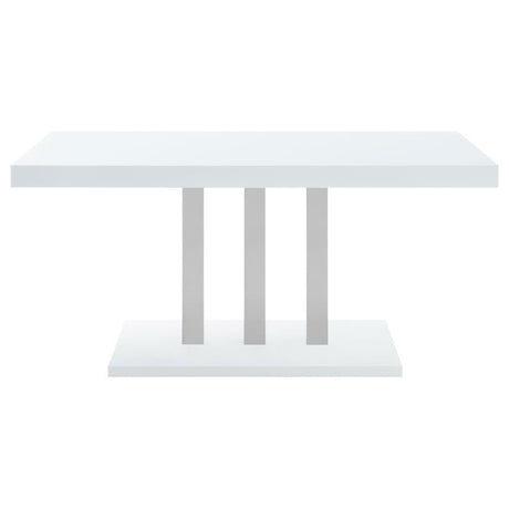 Brooklyn - Rectangular Dining Table - White High Gloss