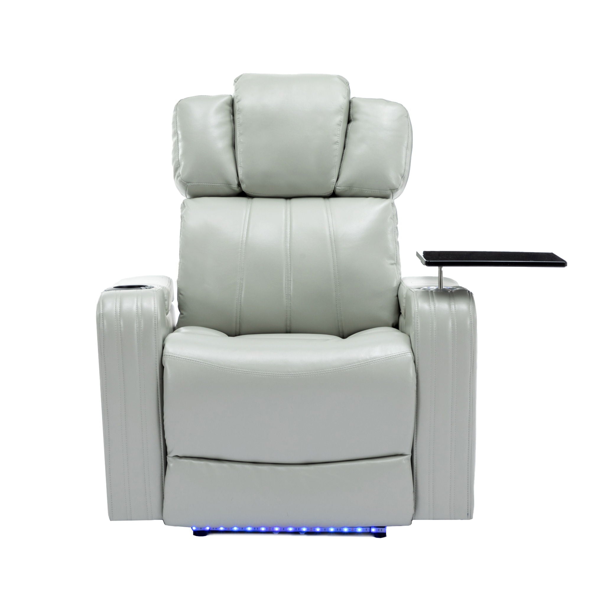 Power Recliner Theater Chair With Cooling Cup Holder, Bluetooth Speaker, LED Lights, USB Ports