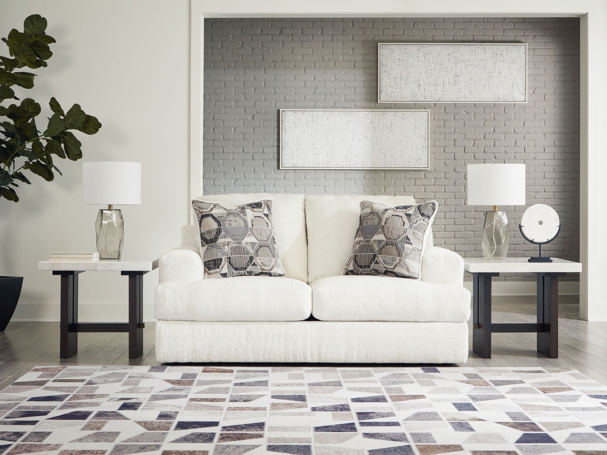 Signature Design by Ashley® Karinne - Loveseat | Meri Furniture