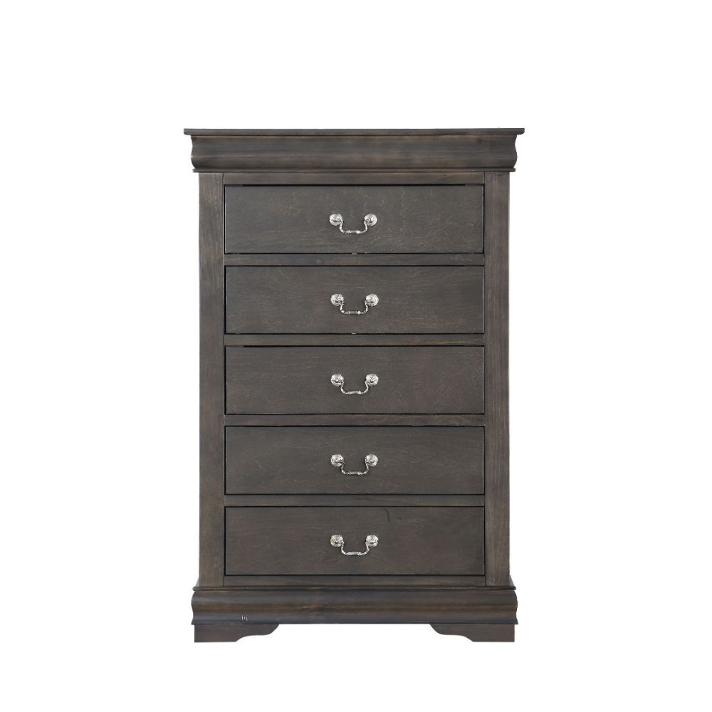 ACME Bring casual elegance into your home with the Louis Phillipe chest. This chest is a piece that offers any bedroom a sophisticated look. | Meri Furniture