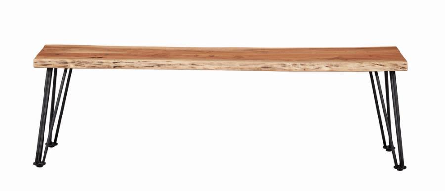 Coaster Fine Furniture Sherman - Wood Dining Bench - Natural Acacia | Meri Furniture